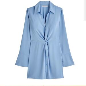 Abercrombie Long Sleeve Twist Front Shirt Dress